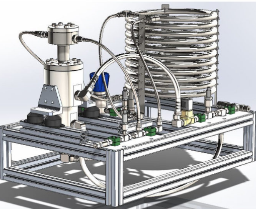 3D view of the SARUS free-piston expander