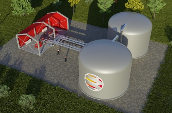 Rendering of a Stolect thermal-storage plant